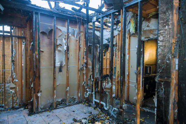 Professional Fire Damage Removal technician working in Cornelius, NC